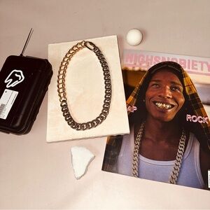 IN GOLD WE TRSUT Silver and Gold Vintage Bold Chain